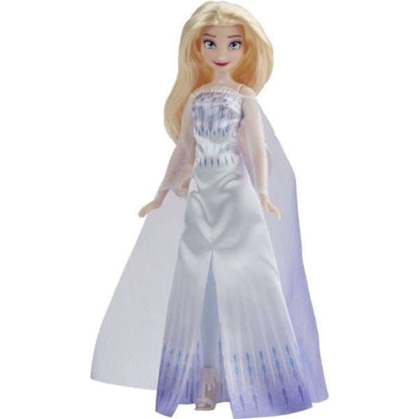 DISNEY FROZEN 2 - Elsa Queen Fashion Doll - Klänning, skor och långt blont hår - för barn - 3+