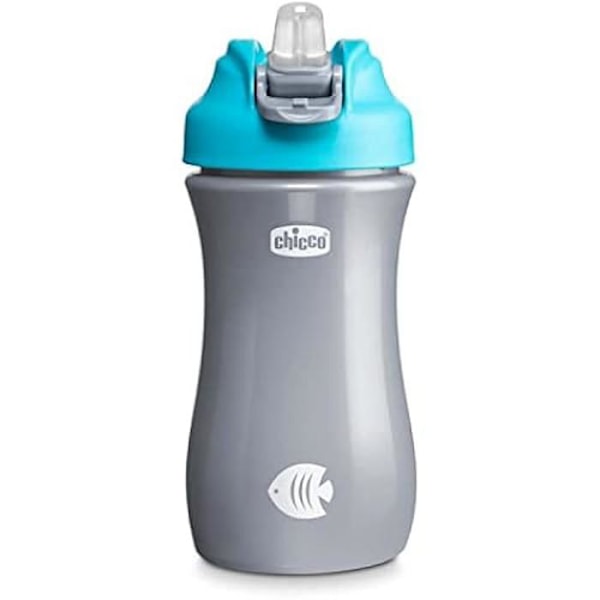 Barnkopp - Chicco - Pop-up Blå - 350ml - Handtag - Tål diskmaskin Blå