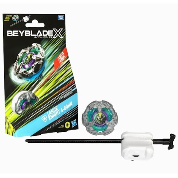Beyblade X Starter Pack Lance Knight 4-80HN, med konkurrencetop og launcher, Legetøj til børn fra 8 år Flerfärgad