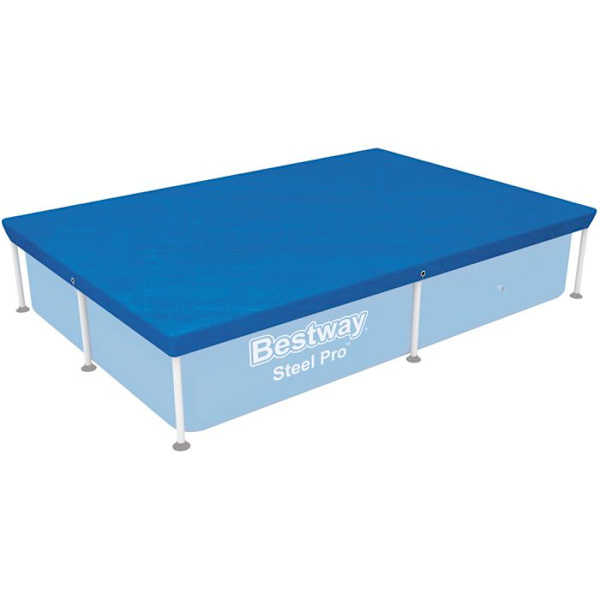 4-sæsons cover til rektangulært ramme pool swimmingpool - Bestway Flowclear - 221 x 150 cm - Blå Blå