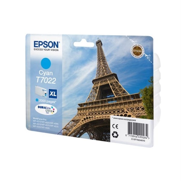 Epson T7022 XL Eiffel Tower bläckpatron, Cyan