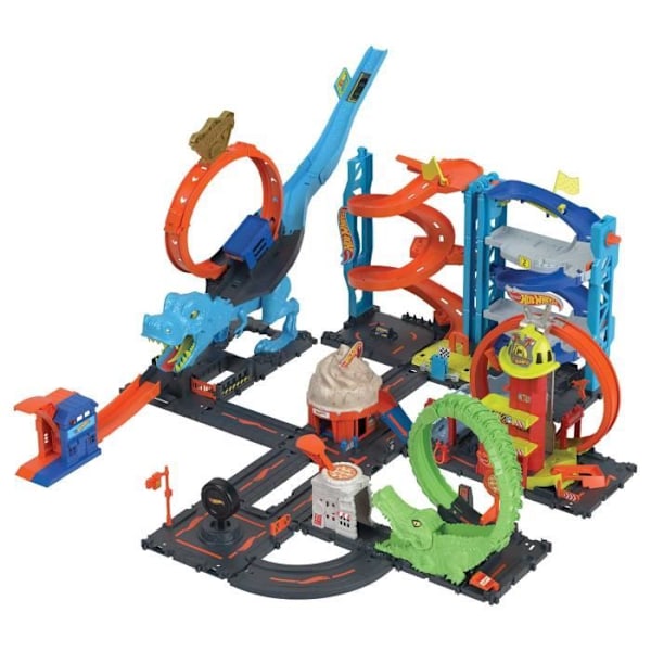 Hot Wheels - Attack of the T-Rex - Set med 1 bil liten bil - Fordon - från 4 år och uppåt Flerfärgad