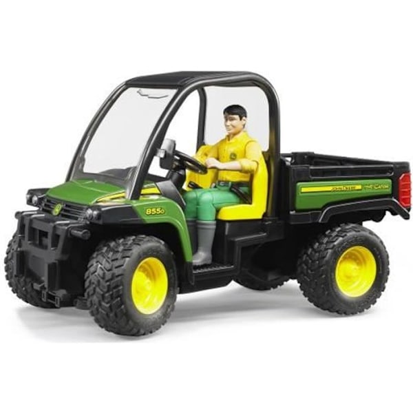 John Deere Gator XUV855D maastoauto hahmolla - BRUDER Grön