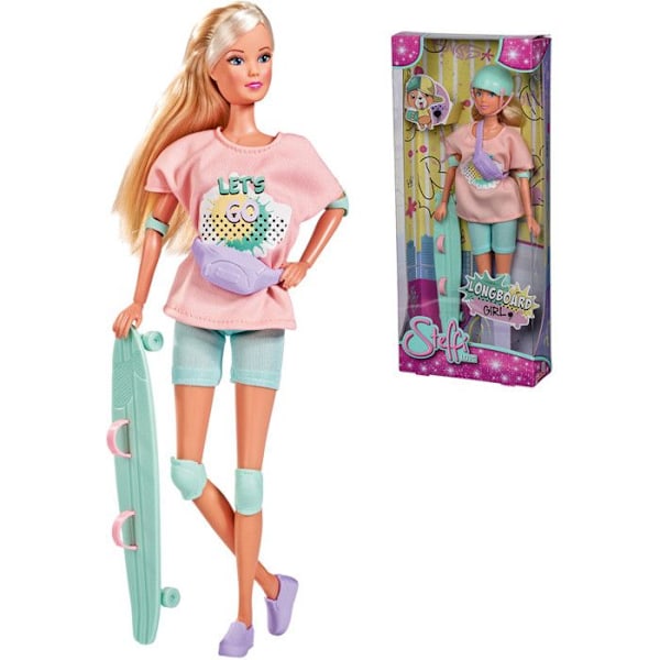 Poupée Steffi Love Smoby Longboard blå/rosa/lila