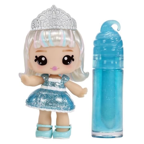 Yummiland - 1 10 cm dukke og en glitrende lipgloss til at skabe - Callie - Fødselsdagskagesmag - Fra 4 år Färgförändring