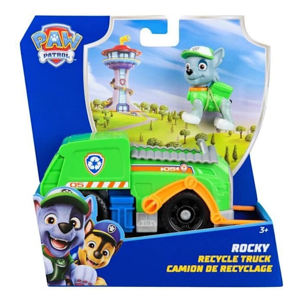 SPIN MASTER VEHICLE + ROCKY FIGURINE Paw Patrol Flerfärgad