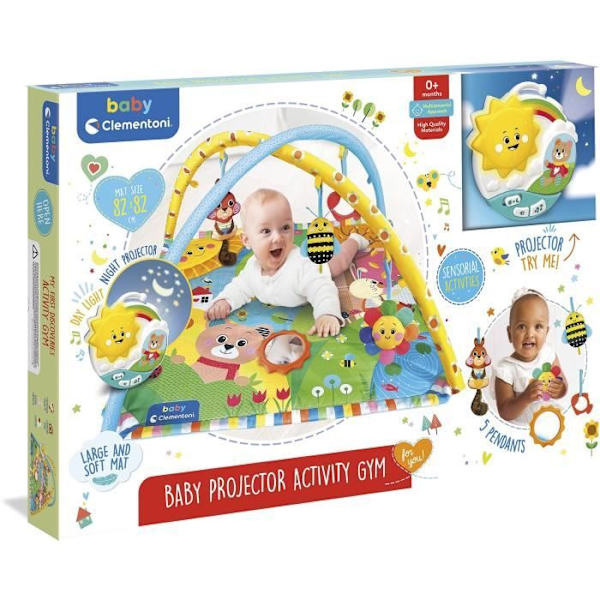 Baby Clementoni leikkimatto - Projektori ja aistinvaraiset aktiviteetit Flerfärgad