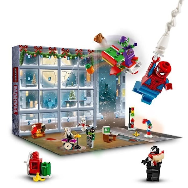 LEGO® Marvel 76293 Spider-Man Adventin kalenteri 2024 – juhlalahja lapsille Flerfärgad