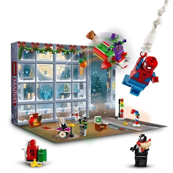 LEGO® Marvel 76293 Spider-Man adventskalender 2024 - Festpresent till barn Flerfärgad