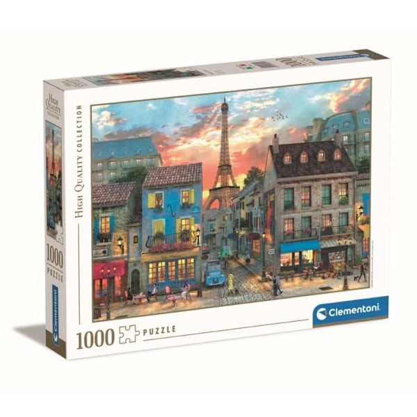 Clementoni - 1000p Pariisin kadut - 70 x 50 cm Flerfärgad