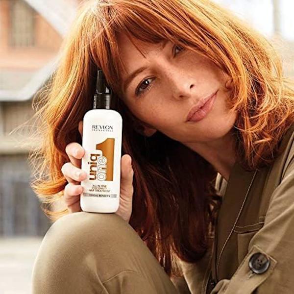 Revlon Professional UniqOne, 10 i 1 spray hårmaske, leave-in hårpleje, vegansk formel hårspray, produkt