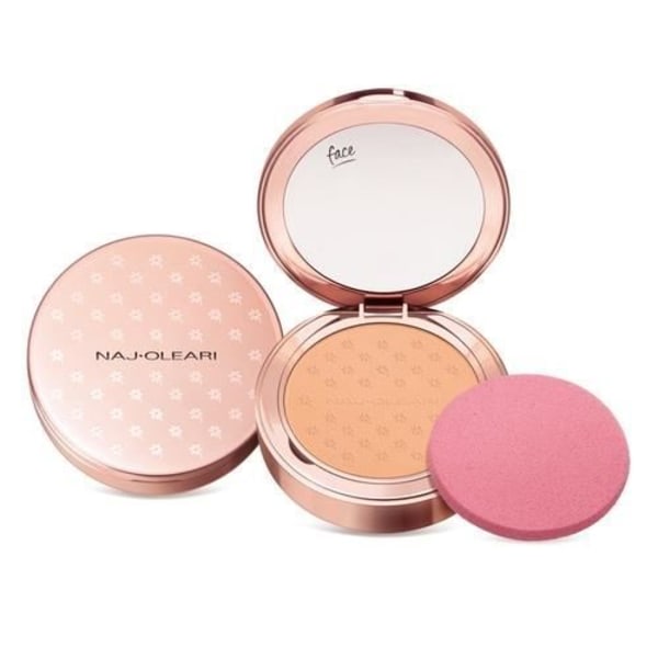 Naj-Oleari Silk Feel Wet & Dry Powder Foundation - Ferskenfarve - Kompakt etui - 9,5 g