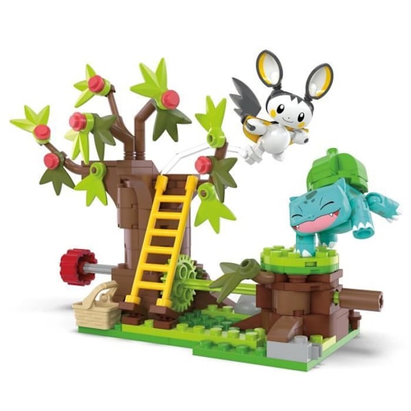 MEGA Pokémon-The Pretty Woods of Emolga and Bulbasaur-Toy med 194 delar HTH69 Flerfärgad