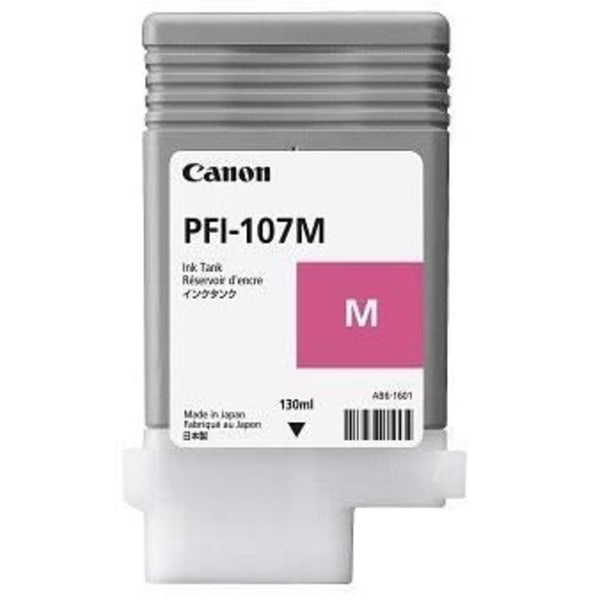 Original PFI-107 M bläcktank - 130 ml - Magenta för Canon imagePROGRAF
