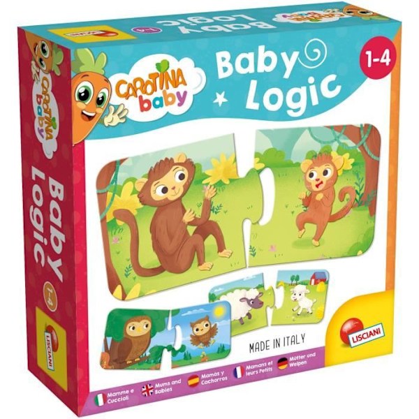 LISCIANI GIOCHI Carotina Baby Logic mammor och deras små Flerfärgad