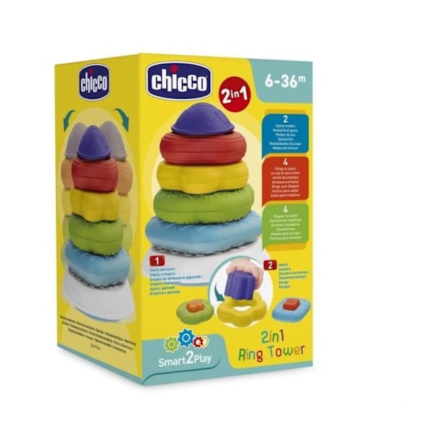 CHICCO pinoamisrenkaat 2 in 1 Flerfärgad