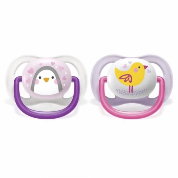 Avent Ultra Air Nappar 0-6 månader Girl Chick Penguin Rosa, Gul