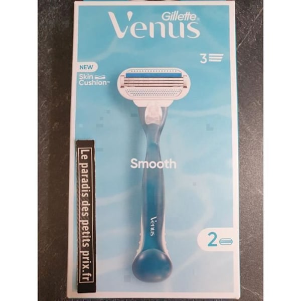 Gillette VENUS partakone + 2 täyttöä 3 terällä, Gillette partakone naisille blå
