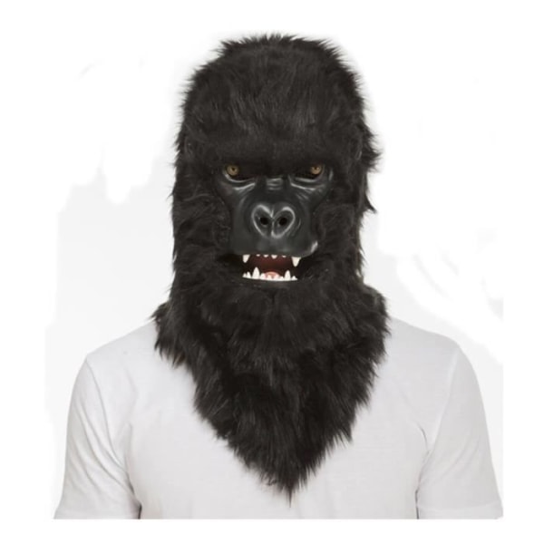 Gorilla Mask Movable Jaw - Disfrazzes - Svart - Unisex - Utomhus