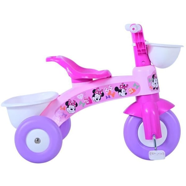 Disney Minnie Mouse tricycle med kurv til piger Rosa