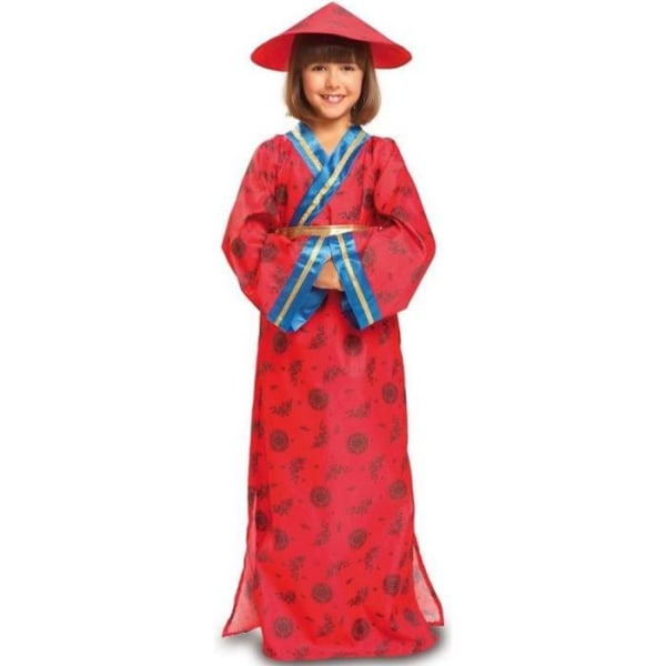 Orientalisk kinesisk kostym för tjejer - MY OTHER ME FUN COMPANY, SL - 3 år - Röd - Flerfärgad
