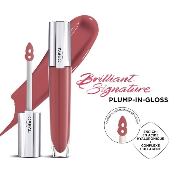 L'OREAL PARIS Signature Brilliant Volume Effect -huulikiiltomuste - 412 I Heighten