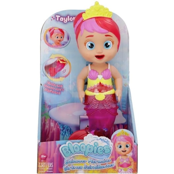 Kylpylelu - IMC Toys - 917323 - Bloopies - Shimmer Mermaids Taylor Flerfärgad
