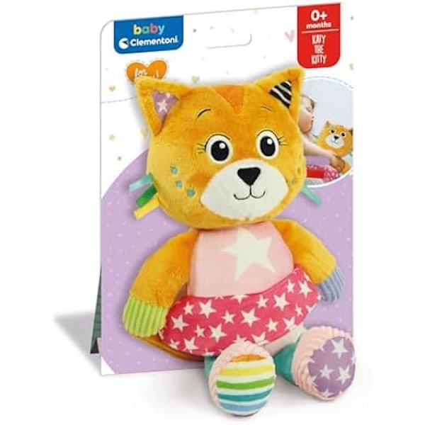 Pehmo - CLEMENTONI - Katy The Kitty Cat - Monivärinen - Konepestävä Flerfärgad