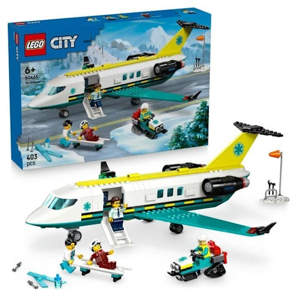 LEGO City 60465 Luftambulans - Byggset för pojkar från 6 år Flerfärgad