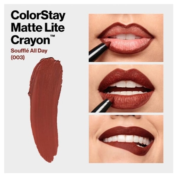 Revlon Meikkiversio Huulipuna Colorstay Matte Lite Kynä N°003 Souffle All Day Revlon