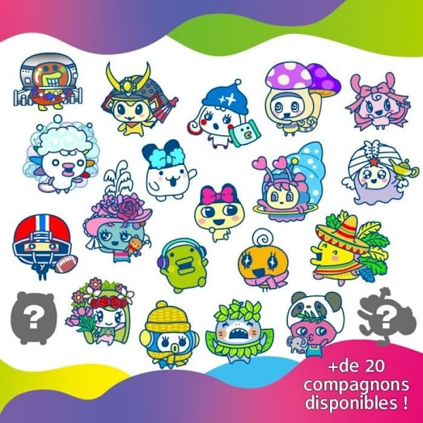 Tamagotchi Uni - Bandai - Rose malli - Yhdistetty virtuaalinen lemmikki rannekellolla Flerfärgad