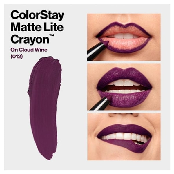Revlon Meikkikynä Huulipuna Colorstay Matte Lite N°012 On Cloud Wine Revlon