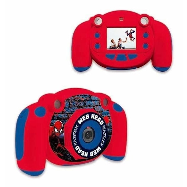 Spiderman digitalkamera för barn - LEXIBOOK - 2 tums LCD-skärm - 100 graders vidvinkel - Röd Röd
