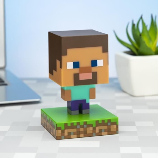 Minecraft Steve Yölamppu - PALADONE - Vihreä - Sisätila - 11cm