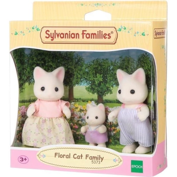 Sylvanian Familjer 5373 The White Cat Family - Familjer