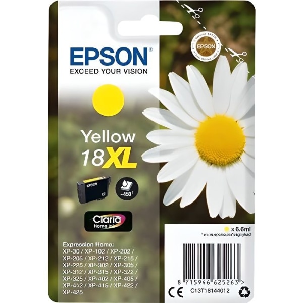 EPSON Bläckpatron T1804 Gul - Daisy (C13T18144012)