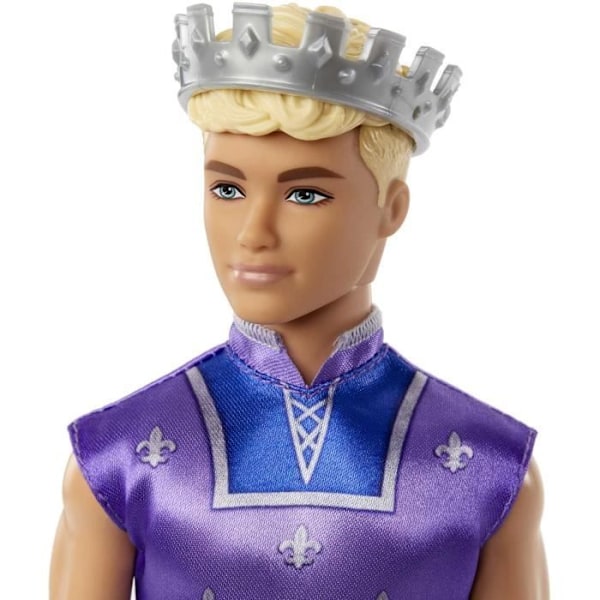Barbie®-Ken® Prinsessa-nukke, vaalea, kruunu HLC23 Flerfärgad