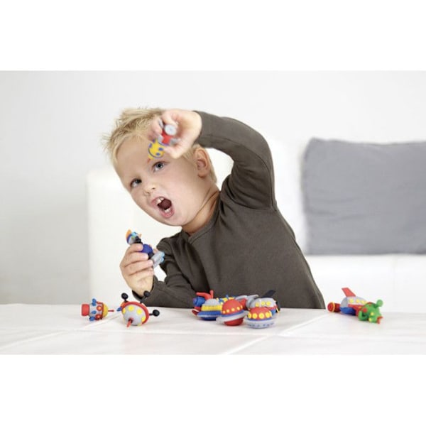 Modellera - Fimo - Barn - Set med 6 block - Härdar i ugn - Flerfärgad - 8 år och äldre vit, gul, röd, blå, grön, svart