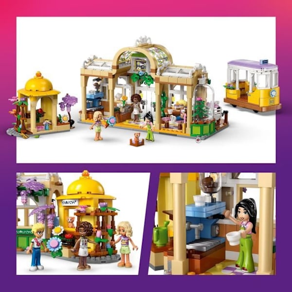 LEGO Friends 42671 Växthuset och Blomstermarknaden - Byggset för Flickor 9 År