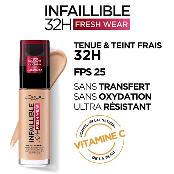 L'Oréal Paris Infallible 32h Freshwear Foundation 130 Beige Skin beige hud