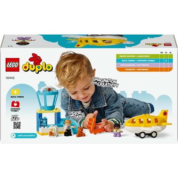 LEGO DUPLO Min Stad 10443 Första Gången På Flygplatsen - Byggleksak Från 2 År Flerfärgad