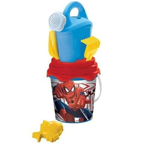 Beach Bucket - MONDO - SPIDERMAN - 17 cm - Fylld med tillbehör - Pojke 3 år och uppåt