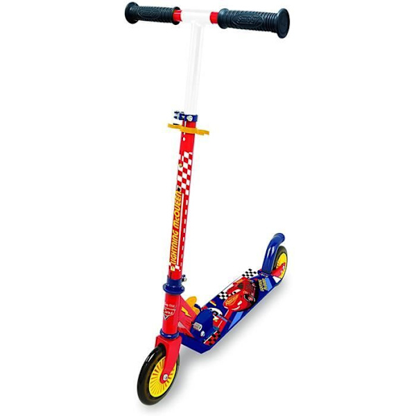 Smoby - Biler - Foldbar 2-hjulet scooter - Metalstruktur - Scooter med justerbart styr Röd