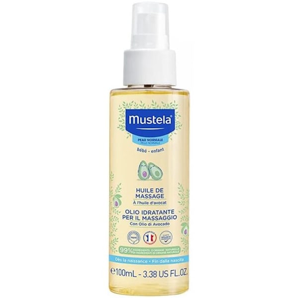 Hierontaöljy - Mustela - 100ml - Normaali iho - Hypoallergeeninen - Sekaiho