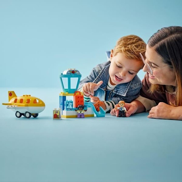 LEGO DUPLO Min Stad 10443 Första Gången På Flygplatsen - Byggleksak Från 2 År Flerfärgad