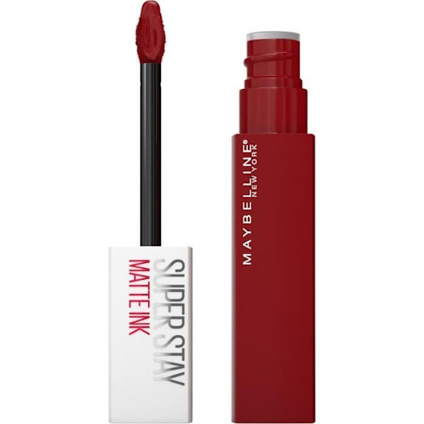 MAYBELLINE NEW YORK Superstay Matte Ink Liquid Lipstick - Langtidsholdbar Intense Matte - 340 Exhilarator Rød