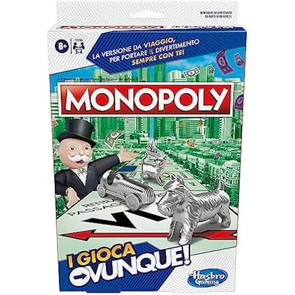 Brädspel - MONOPOLI - Grab and GO - För 2 spelare eller fler - Längd 30 min - Från 8 år