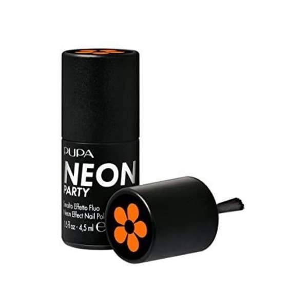 Nagellack - PUPA - SMALTO NEON PARTY EFFETTO FLUO 500 COACHELLA ORANGE - Orange - Enkel applicering Orange