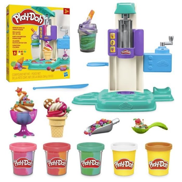 Play-Doh My Rainbow Glassset med modelleringsdeg Flerfärgad