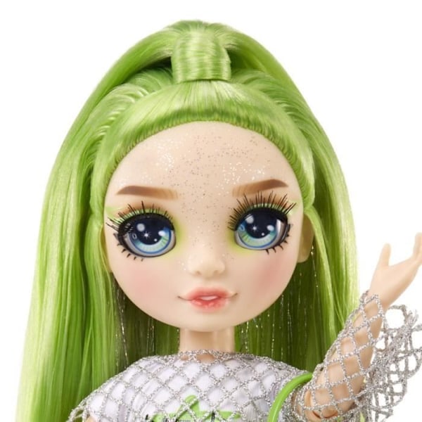 Rainbow High Fashion Doll with Slime Kit og Pet - Jade (Grøn) - 28cm Glitter Doll with Slime Kit Grön